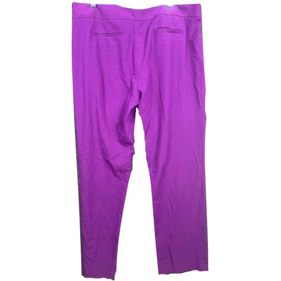 Women's Tahari Terry Straight Leg Stretch Trousers Dress Pants - Picture 2 of 6